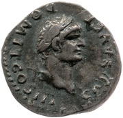 Quinarius - Domitian VICTORIA AVGVSTI; Victory obverse image
