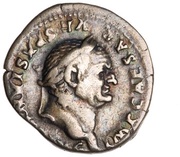 Quinarius - Vespasian VICTORIA AVGVST; Victory obverse image