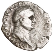 Quinarius - Vespasian VICTORIA AVGVSTI; Victory obverse image