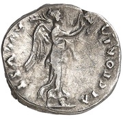 Quinarius - Vespasian VICTORIA AVGVST; Victory, Rome, 75 reverse image