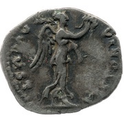 Quinarius - Vespasian VICTORIA AVGVSTI; Victory, Rome, 75 reverse image