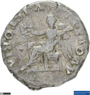 Quinarius - Vespasian VICTORIA AVGVSTI; Victory, Rome, 75 reverse image