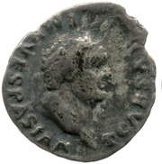 Quinarius - Titus VICTORIA AVGVSTI; Victory obverse image