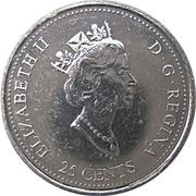 25 Cents - Elizabeth II March obverse image