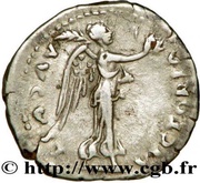 Quinarius - Titus VICTORIA AVGVST; Victory, Rome, 77-78 reverse image