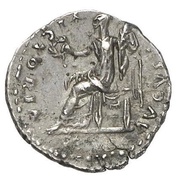 Quinarius - Titus VICTORIA AVGVST; Victory, Rome, 77-78 reverse image