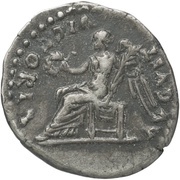 Quinarius - Domitian VICTORIA AVGVST; Victory, Rome, 79 reverse image