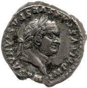 Quinarius - Titus VICTORIA AVGVST; Victory obverse image