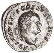 Quinarius - Titus VICTORIA AVGVST; Victory obverse image