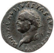 Quinarius - Titus VICTORIA AVGVST; Victory obverse image