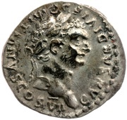 Quinarius - Domitian VICTORIA AVGVST; Victory obverse image