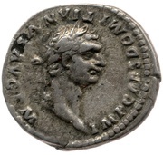 Quinarius - Domitian VICTORIA AVGVST; Victory obverse image
