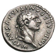 Quinarius - Domitian VICTORIA AVGVST; Victory obverse image