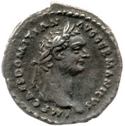 Quinarius - Domitian P M TR P IIII IMP VIII COS XI P P; Victory obverse image