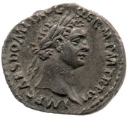 Quinarius - Domitian IMP XIIII COS XIII CENS P P P; Victory obverse image