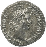 Quinarius - Domitian IMP XXI COS XVI CENS P P P; Victory obverse image