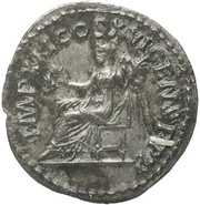 Quinarius - Domitian IMP XXI COS XVI CENS P P P; Victory, Rome, 92 reverse image
