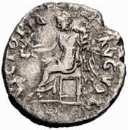 Quinarius - Nerva VICTORIA AVGVST; Victory, Rome, 97 reverse image