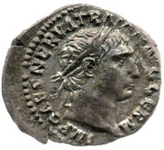 Quinarius - Trajan P M TR P COS IIII P P; Hercules obverse image