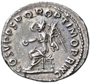 Quinarius - Trajan COS V P P S P Q R OPTIMO PRINC; Victory, Rome, 103-111 reverse image