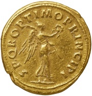 Quinarius - Trajan S P Q R OPTIMO PRINCIPI; Victory, Rome, 103-111 reverse image