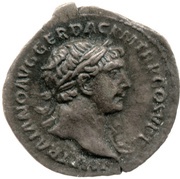 Quinarius - Trajan S P Q R OPTIMO PRINCIPI; Victory obverse image