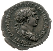 Quinarius - Trajan S P Q R OPTIMO PRINCIPI; Victory obverse image