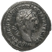 Quinarius - Trajan S P Q R OPTIMO PRINCIPI; Victory obverse image