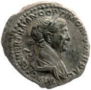 Quinarius - Trajan P M TR P COS VI P P S P Q R; Victory obverse image