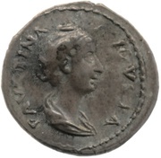 Quinarius - Faustina the Elder IVNONI REGINAE obverse image