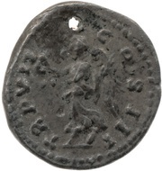 Quinarius - Lucius Verus TR P VII COS III; Victory, Rome, 166-167 reverse image