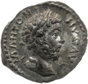 Quinarius - Marcus Aurelius TR P XXX IMP VIII COS III; Mars obverse image