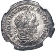 Quinarius - Caracalla COS IIII P P; Victory obverse image