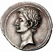 Denarius - Octavian CAESAR DIVI F; Venus obverse image