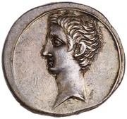 Denarius - Octavian IMP CAESAR obverse image