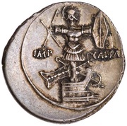 Denarius - Octavian IMP CAESAR, Rome, 29 BC - 27 BC reverse image