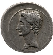 Denarius - Octavian IMP CAESAR obverse image