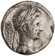 Denarius - Octavian IMP CAESAR; Victory obverse image