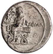 Denarius - Octavian IMP CAESAR; Victory, Rome, 29 BC - 27 BC reverse image