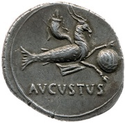 Denarius - Augustus AVGVSTVS, Rome, 27 BC - 14 AD reverse image