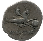 Denarius - Augustus AVGVSTVS, Rome, 27 BC - 14 AD reverse image