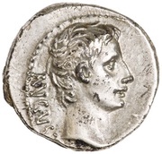 Denarius - Augustus IOVI OLV obverse image