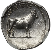 Denarius - Augustus AVGVSTVS, Rome, 21 BC - 20 BC reverse image