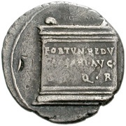 Denarius - Augustus FORT RED CAES AVG S P Q R, Rome, 20 BC - 19 BC reverse image
