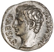 Denarius - Augustus IOV TON; Jupiter obverse image