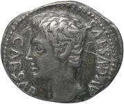 Denarius - Augustus MART VLT; Mars obverse image