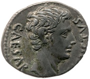 Denarius - Augustus SIGNIS RECEPTIS; Mars obverse image