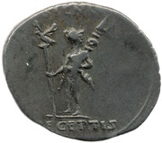 Denarius - Augustus SIGNIS RECEPTIS; Mars, Rome, 19 BC reverse image