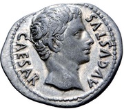 Denarius - Augustus IOV TON; Jupiter obverse image