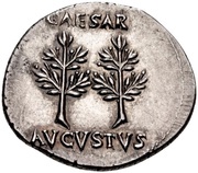 Denarius - Augustus CAESAR AVGVSTVS, Rome, 19 BC - 18 BC reverse image